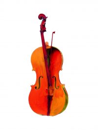 ARMAN Untitled Red Arman artist violin