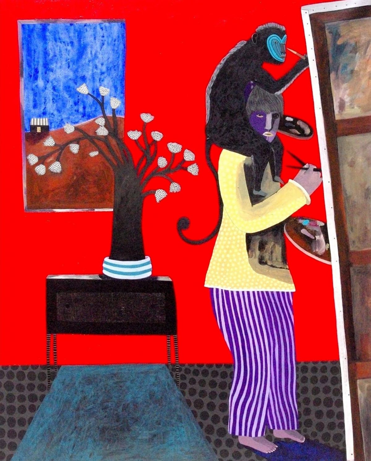 sepulveda, pintor con mono, 2015 south american art