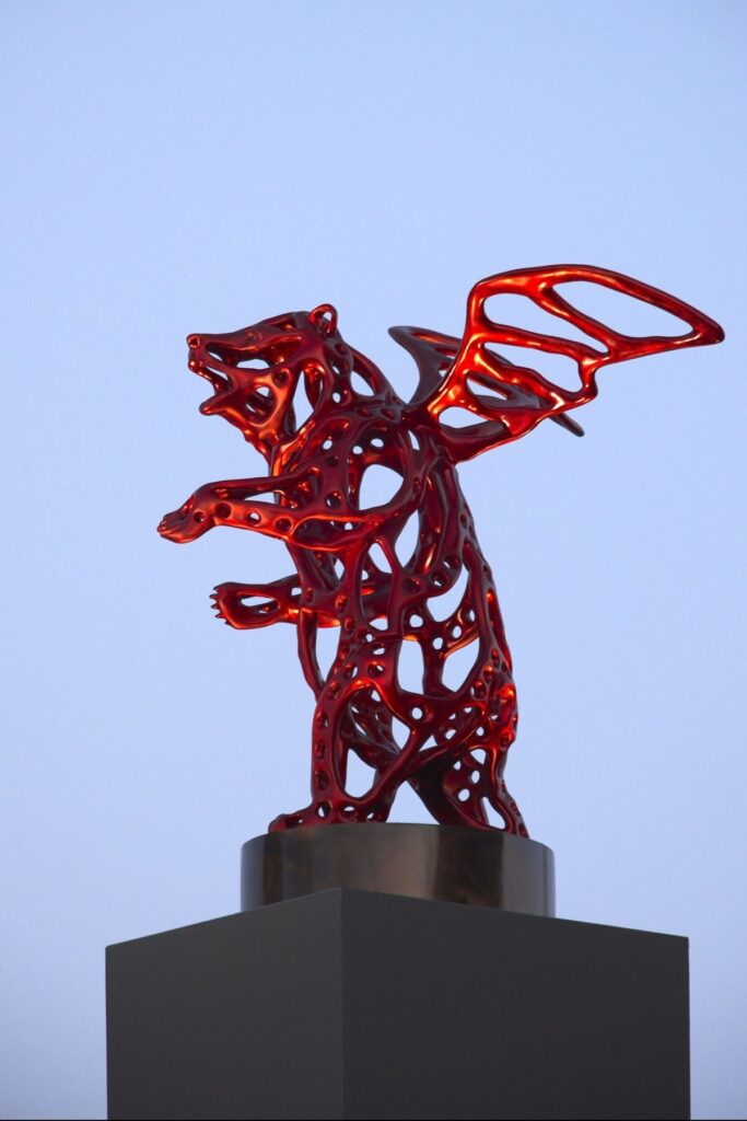 Richard Texier's Angel Bear. Gare du Nord, The Paris Nord Train Station.
