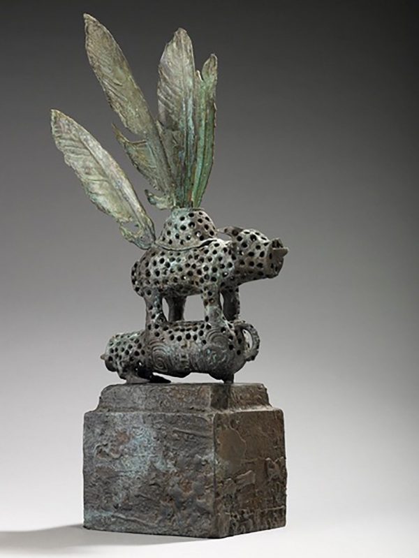 Flying Narcissus, 2004, 47 x 30 x 19 conceptual sculpture