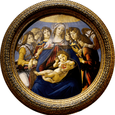 The small version of Madonna of the Pomegrenate
