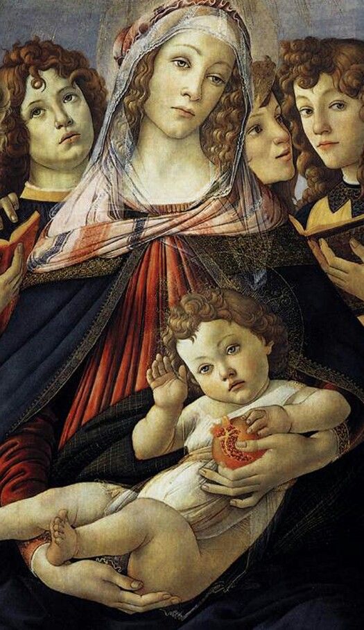 Madonna and pomegranate by Botticelli