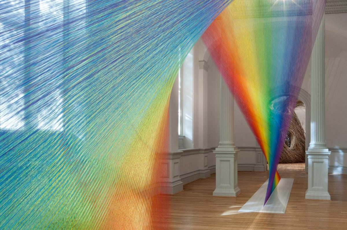  Plexus A1 by Gabriel Dawe, Art installation at the Renwick Gallery —the first building in the United States designed as an art museum