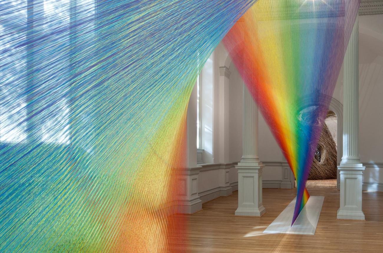 Plexus A1 by Gabriel Dawe, Art installation at the Renwick Gallery —the first building in the United States designed as an art museum