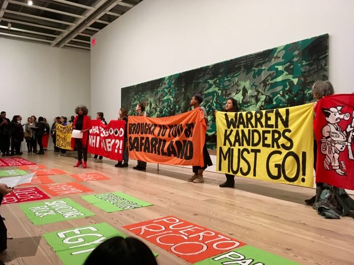 Protest at the Whitney Museum of American Art -March 2019