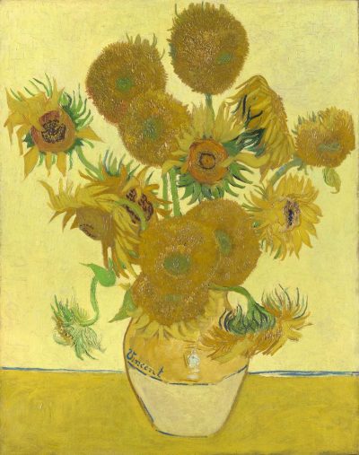 Van Gogh’Sunflowers are a series of oil paintings produced between 1888 and 1889. 