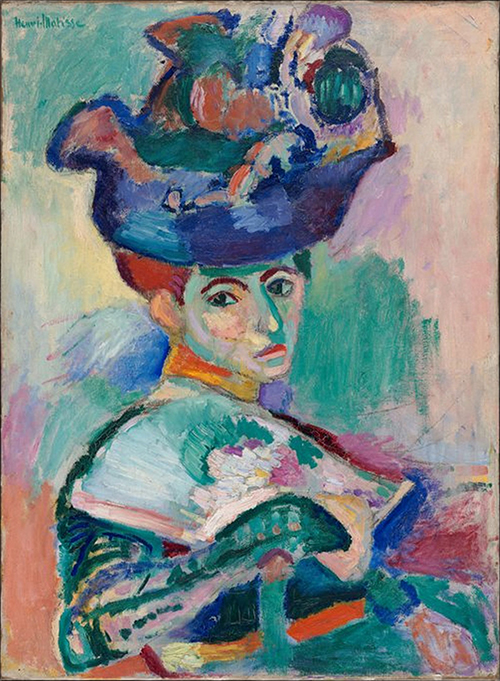 Woman with a hat by fauvism pioneer Henry Matisse