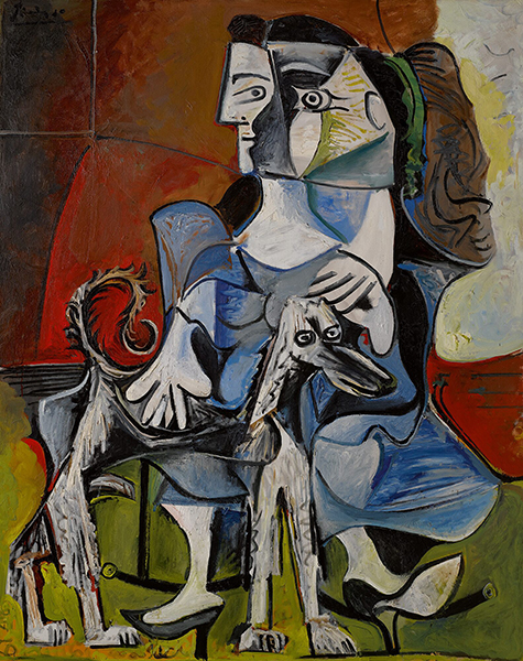 Pablo Picasso, Femme Au Chien, 1962 among the most expensive Artworks sold in 2019