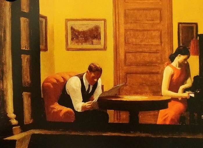 Edward Hopper is, not surprisingly, one of the artists who best represent the fragility of the psyche and the loneliness that accompanies man throughout his life. 