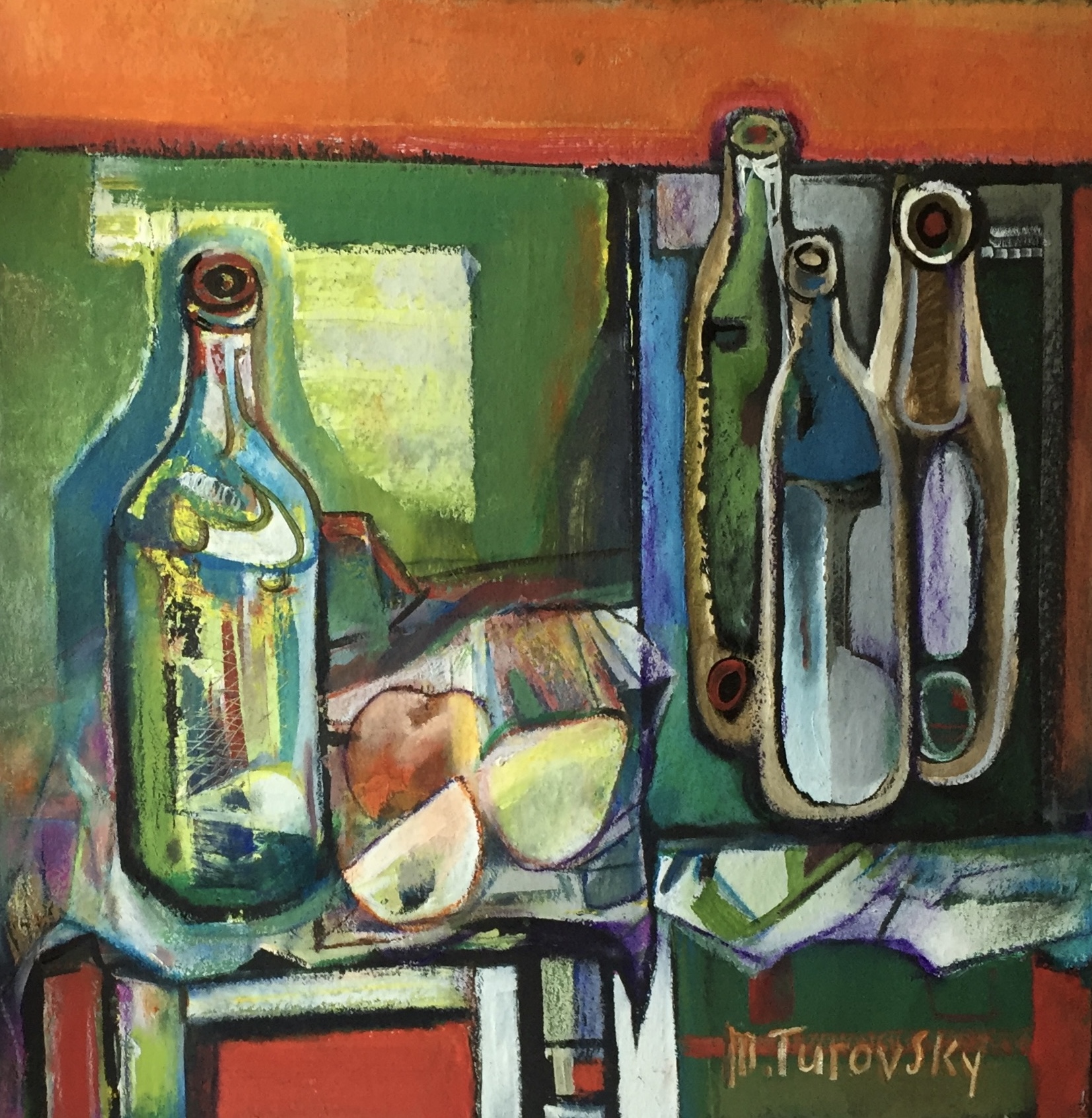 Still life with bottles