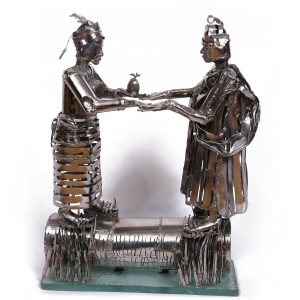 Talking with Eve. 2017 by Sokari Douglas Camp